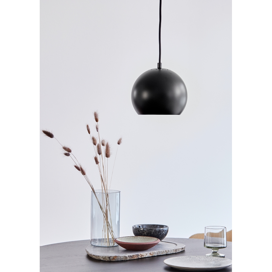 Frandsen Ball ripplamp, 18 cm, mattmust – 3