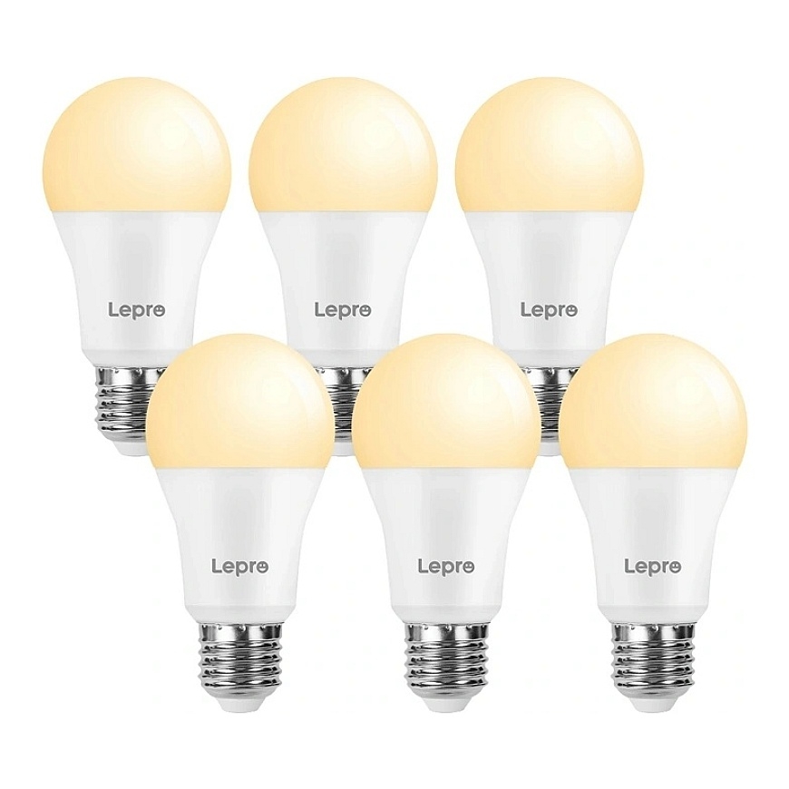 LEPRO 100080-WW-EU-6 E27 A60 13W/100W 1521 lm 2700 K LED lemputė, 6 vienetai