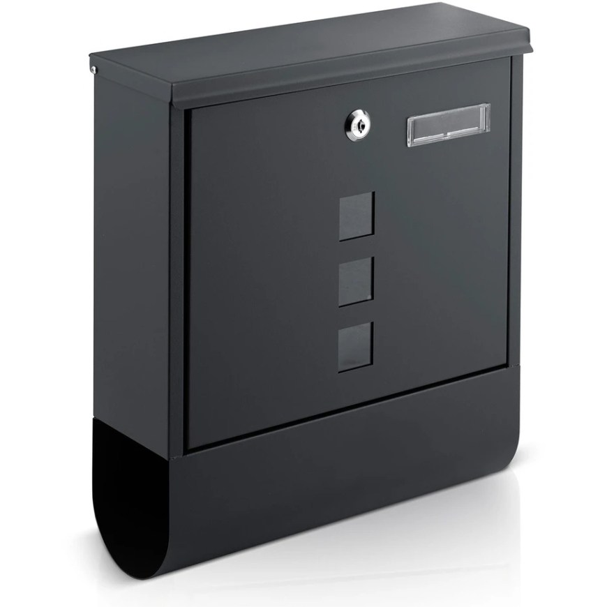 Humberg Anthracite Color Mailbox 34x30.5x10 cm HM-861 – 3
