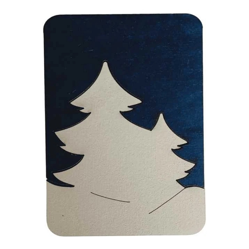 Kind Fox by Wizardi Yuliya Ausianikava individual activity certificate No. 1201908 Wooden needle case "Winter forest" KF056/72 – 2