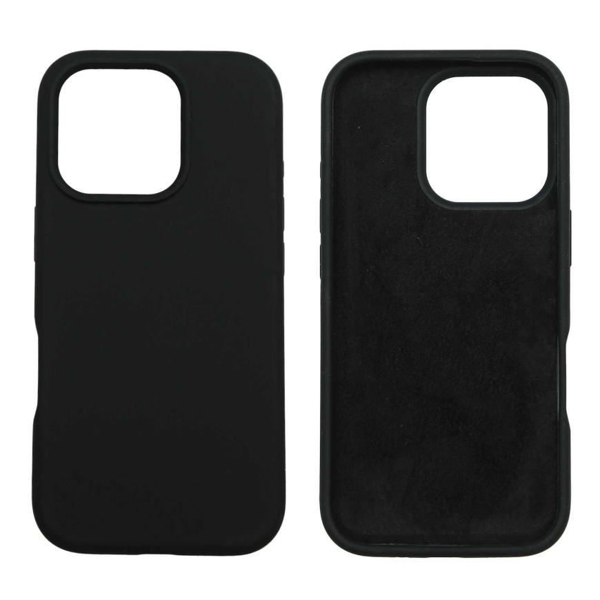 Riff "Slim silicone back case for iPhone 16 Pro Max" Black – 4