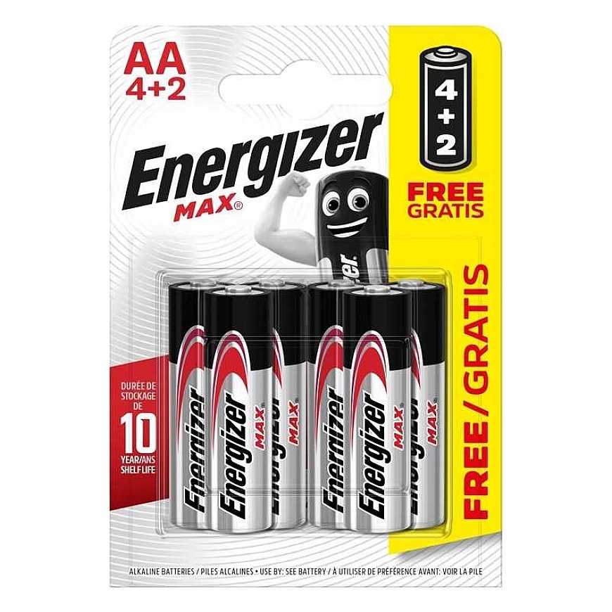 Energizer MAX AA (LR06) 6 kpl