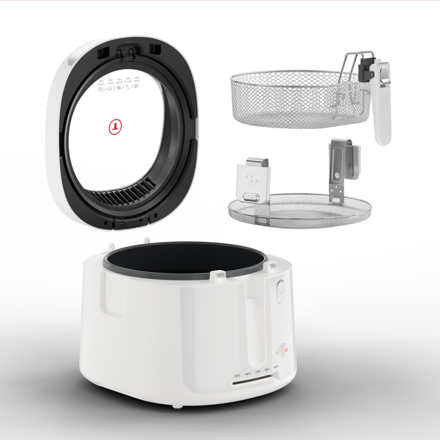 Friteer Tefal Filtra Vision FF2541E0 Ühekomponentne 2,1 L Seisva 1900 W Sügavfritööri Valge – 4