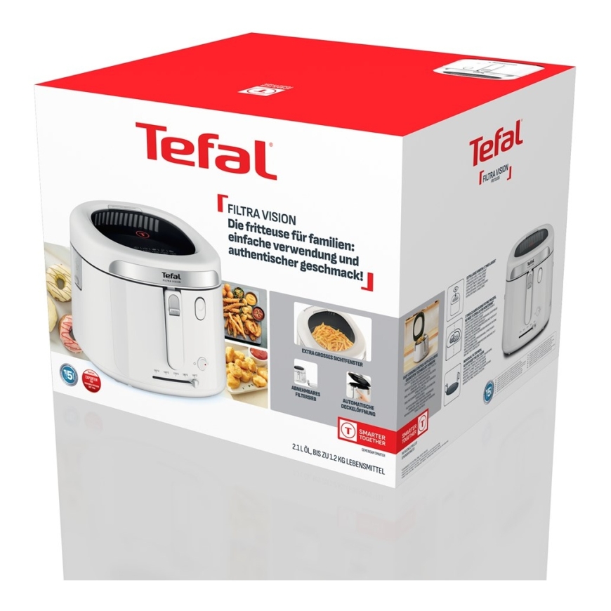 Friteer Tefal Filtra Vision FF2541E0 Ühekomponentne 2,1 L Seisva 1900 W Sügavfritööri Valge – 5