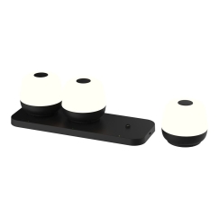 Noor MoveGlow зарядная настольная лампа, черная, 3 шт