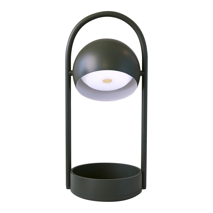 Frandsen Ball Portable Table Lamp, Olive Green