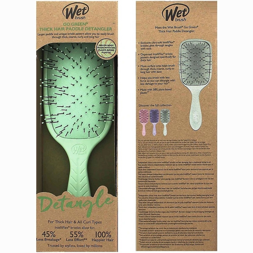 Wet Brush Wet Wet Go Zaļš Biezās Matiem Šķetis Zaļš