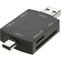 Atminties Kortelių Skaitytuvas - Newell OTG 4-in-1 3.0 Hub USB-A, USB-C, 5 Gb/s Atminties Kortelių Skaitytuvas - Newell OTG 4-in-1 3.0 Hub USB-A, USB-C, 5 Gb/s
