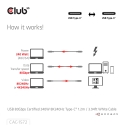 CLUB3D CAC-1572 USB кабель USB4 Gen 2x2 1,2 m USB C 80 Gbit/s 240 W Белый CLUB3D CAC-1572 USB кабель USB4 Gen 2x2 1,2 m USB C 80 Gbit/s 240 W Белый