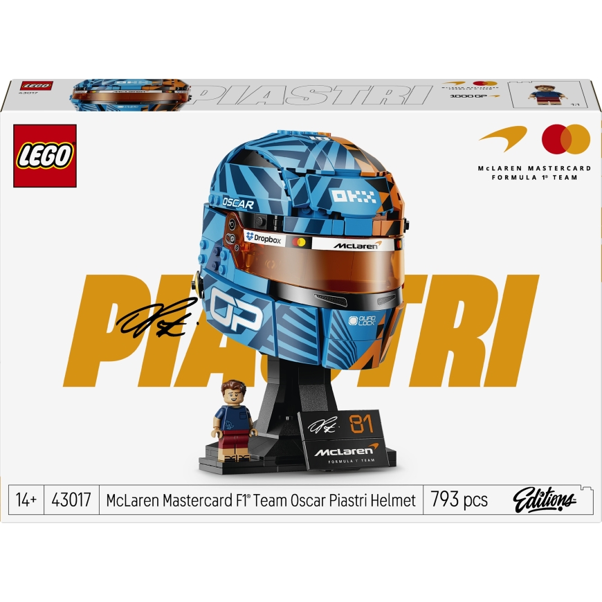 LEGO Editions Vehicles 43017 McLaren Mastercard F1® Team Helmet Oscar Piastri