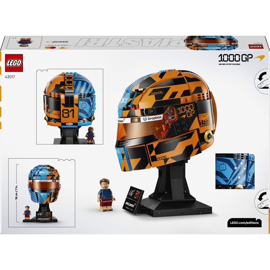LEGO Editions Vehicles 43017 McLaren Mastercard F1® Team Helmet Oscar Piastri – 4