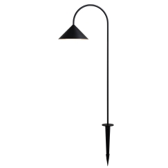 Frandsen Grasp Garden Spear dārza lampa, matēta melnā, ar zemes mietu