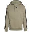 Miesten adidas Essentials 3-Stripes French Terry -huppari oliivi KY4204 (2XL)