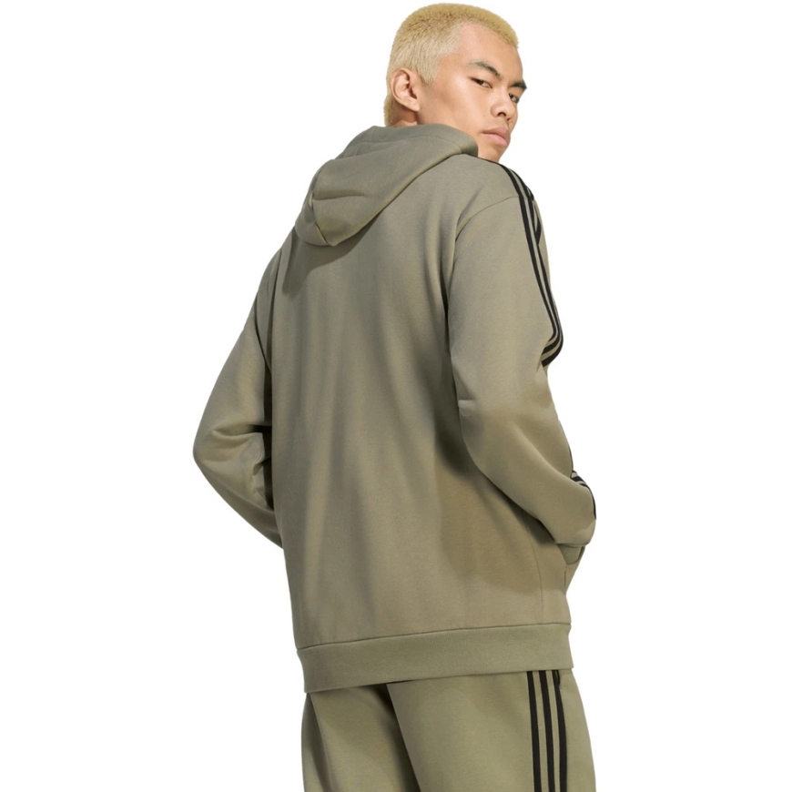 Meeste adidas Essentials 3-Stripes French Terry kapuutsiga särk oliivroheline KY4204 (2XL) – 3