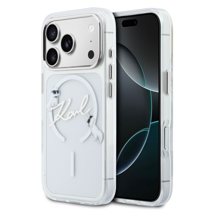 Apple iPhone 18 Pro Max HC MagSafe IML W/ C Karl Script Logo Läpinäkyvä