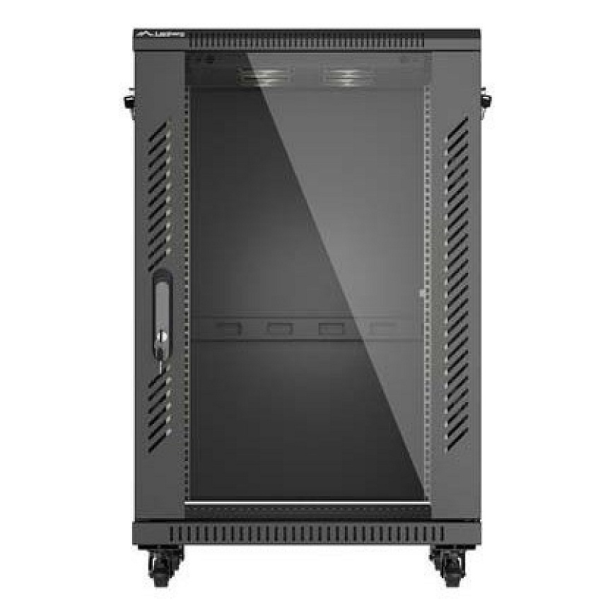 Lanberg FF01-6618-12B rack cabinet 18U Freestanding rack Black – 2