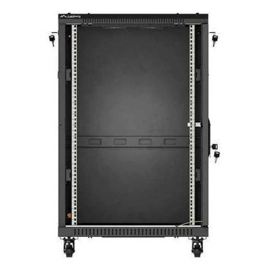 Lanberg FF01-6618-12B rack cabinet 18U Freestanding rack Black – 3
