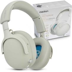 Medion LIFE HX-1 Plus over-ear headphones, white