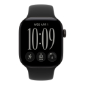 Apple Watch Series 12 (GPS) 42 mm juodas aliuminio korpusas ir juodas sporto dirželis, S/M Apple Watch Series 12 (GPS) 42 mm juodas aliuminio korpusas ir juodas sporto dirželis, S/M