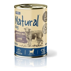 NATURAL Lammas hanhen ja porkkanoiden kanssa - märkä koiranruoka - 400g
