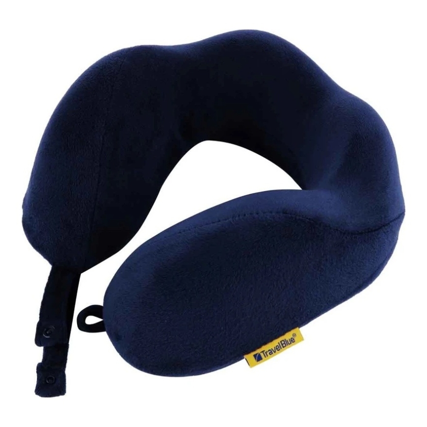 QNAP Zila CEĻOJUMU SPILVENS Zila MEMORY FOAM SPILVENS TRANQUILITY NAVY