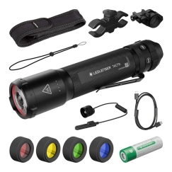 Ledlenser TAC7R taktikaline välistingimustes komplekt taktikaline taskulamp 3200 lüm foondega