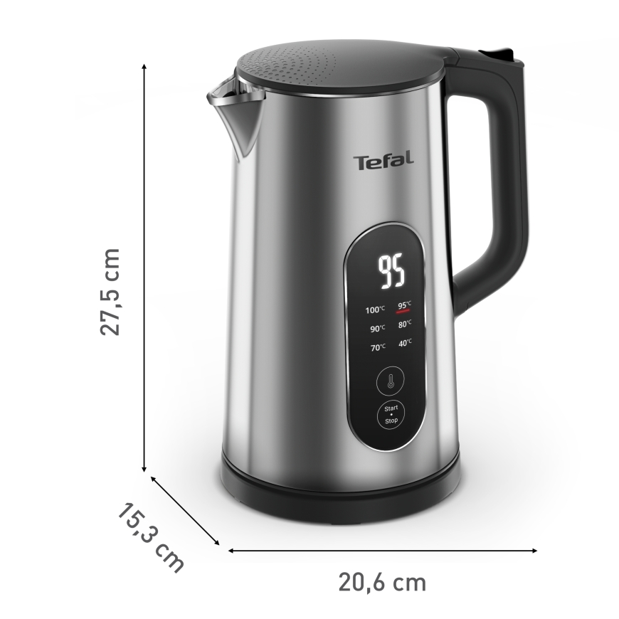 Tefal Selection KI871DE0 elektrikann 1,7 l 1500 W Must, Roostevaba teras – 3