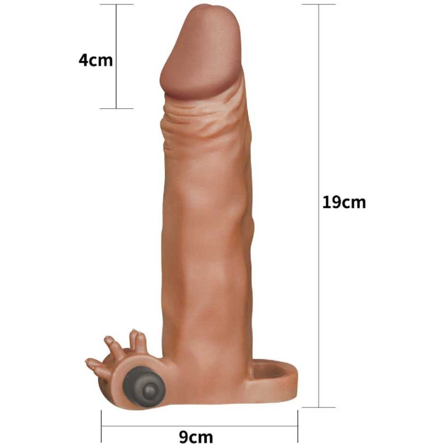 Lovetoy "Pleasure X Tender" värinäpeniksen suojus, ruskea – 3