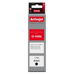 Activejet AC-G46BK Tintkassett Canon printeritele, asendus Canon GI-46BK Supreme 170 ml musta tinti