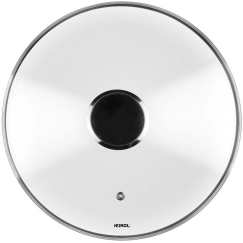 Heirol lasikansi teräsnupilla, 24 cm