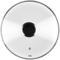 Heirol glass lid with steel knob, 24 cm Heirol glass lid with steel knob, 24 cm