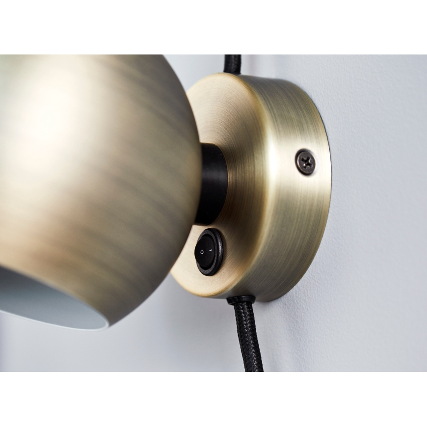 Frandsen Ball Ø12 wall lamp, antique brass – 3