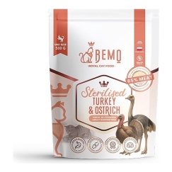 BEMO Корма для кошек стерилизованных с индейкой и страусом - сухой корм для кошек - 500 г