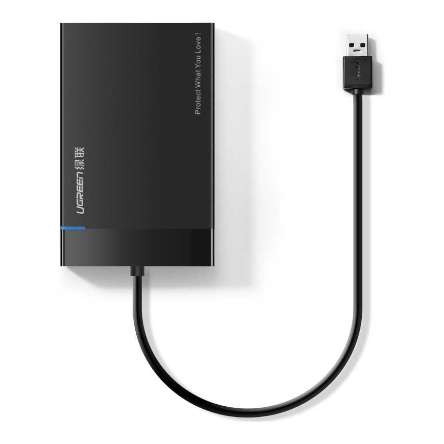 Ugreen 30847 saugojimo diskų korpusas HDD / SSD aptvaras Juoda 2.5"