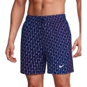 Nike Breaker Swoosh Link Uimahousut Tummansininen - Vaaleanpunainen-Purppura NESSG577 440 (2XL)
