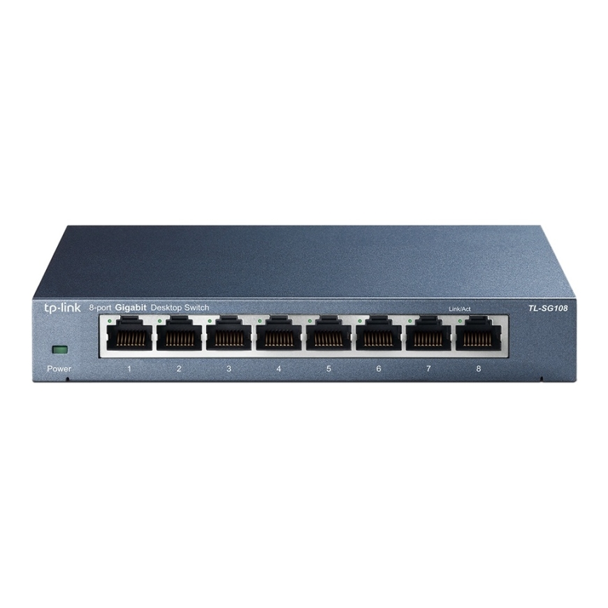 TP-Link TL-SG108 võrgulüliti Mittejuhitav L2 Gigabit Ethernet (10/100/1000) Must