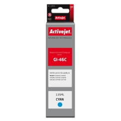 Activejet AC-G46C tindikassett Canon printeritele, asendus Canon GI-46C Supreme 135 ml tsüaan.