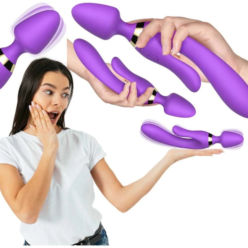 B Series Joy B Sērija Joy Masāžas nūja Trusis vibrators 9 režīmi 23 cm sekss – 2