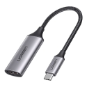 Ugreen 70444 видео кабель адаптер HDMI Тип A (Стандарт) USB Type-C Алюминий, Черный Ugreen 70444 видео кабель адаптер HDMI Тип A (Стандарт) USB Type-C Алюминий, Черный