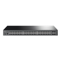 TP-Link JetStream TL-SG3452X tīkla pārslēgs Vadīts L2+ Gigabit Ethernet (10/100/1000) 1U Melns