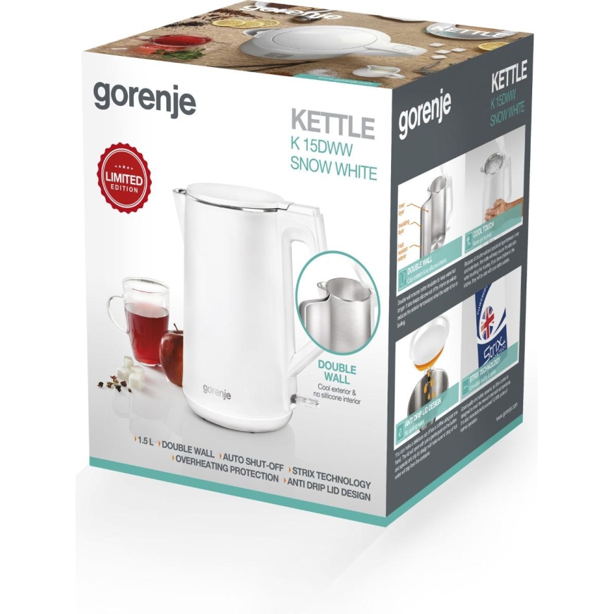 Gorenje 737894 elektrikann 1,5 l 2200 W Valge – 4