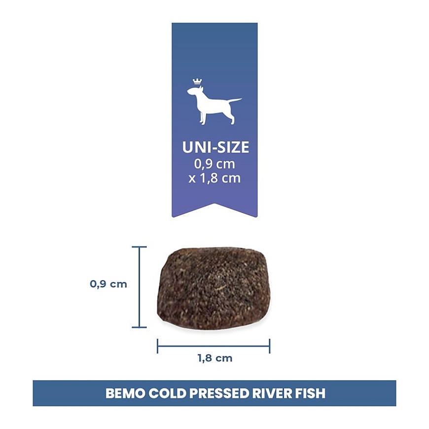 BEMO Šalto spaudimo upių žuvies monoproteinas - sausas šunų maistas - 1kg – 2