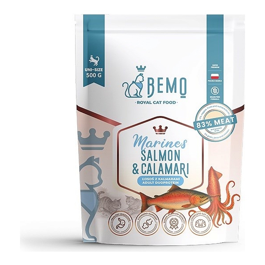 BEMO Cat Marines Salmon & Calamari - dry cat food - 500g