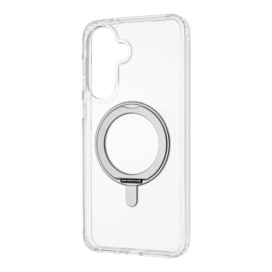 FoneKit Premium Kickstand MagSafe Case with Stand, Samsung Galaxy A57, Transparent – 4