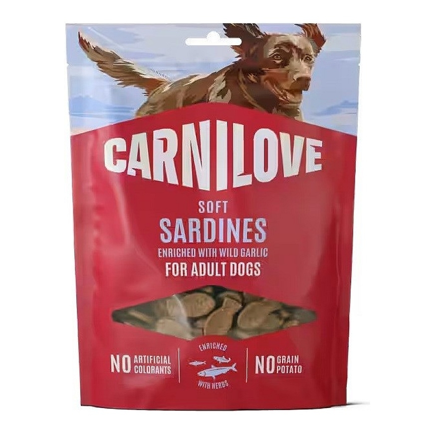 CARNILOVE Mīkstās Sardīnes, bagātinātas ar meža
