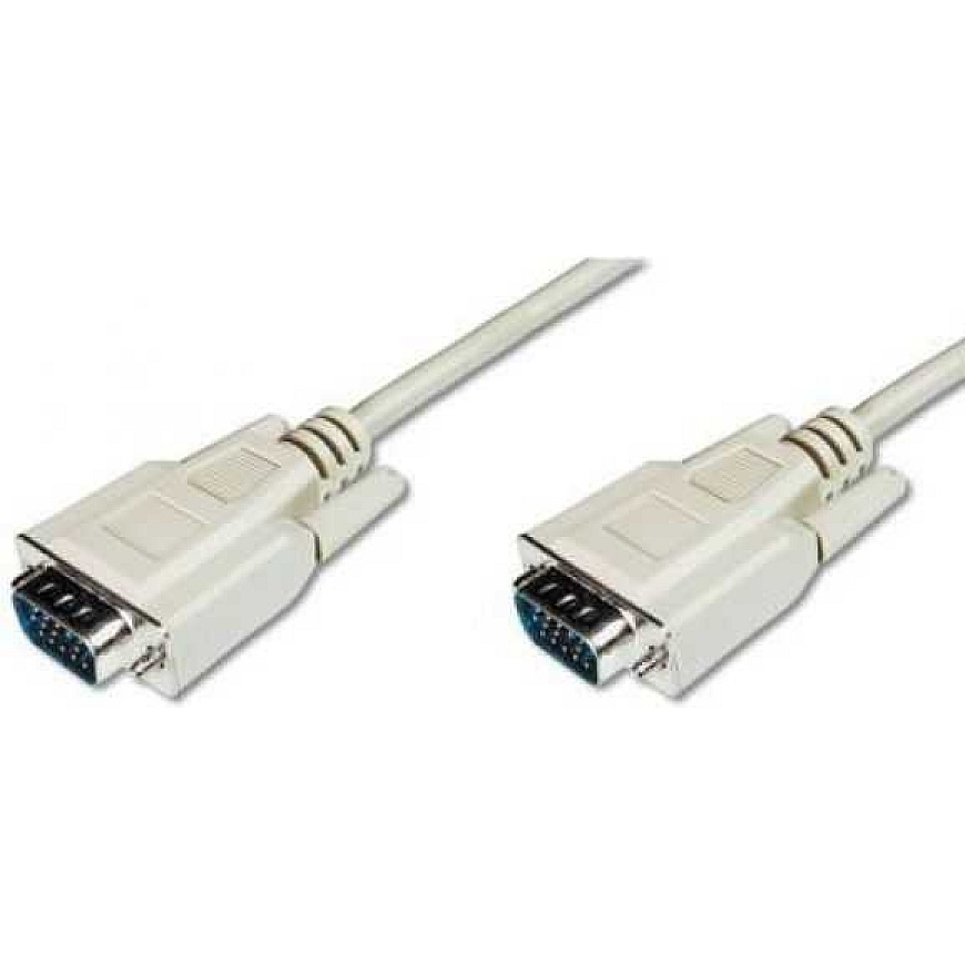 DIGITUS Kaapeli D-Sub (VGA) - D-Sub (VGA) 1.8m harmaa (AK-310100)