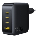 Baseus EnerFill FH11 140W USB-A + 3xUSB-C QC PD3.1 musta Baseus EnerFill FH11 140W USB-A + 3xUSB-C QC PD3.1 musta