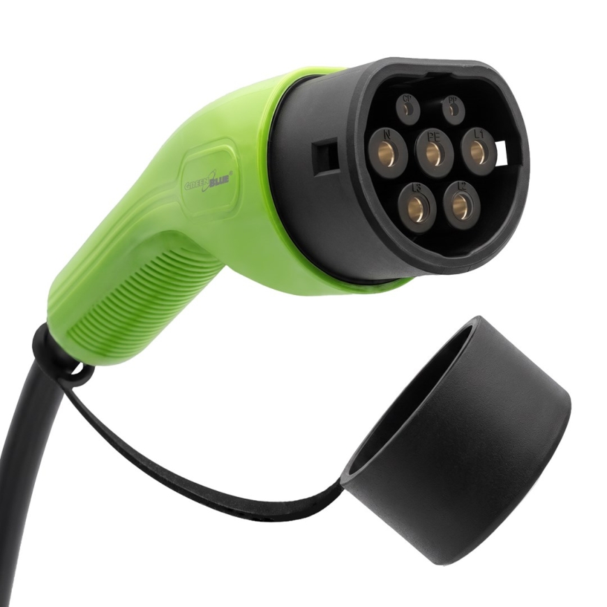 GreenBlue EV/PHEV Charger, portable, Type 2, cable length 6.8 m, IP65, 11 kW, 220–380 V AC 50/60 Hz, 16 A, 3-phase, GB1100 – 5