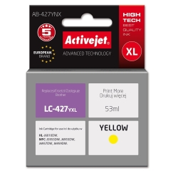 Activejet AB-427YNX Brother printeri tindikassett, asenduseks Brother LC-427YXL Supreme 53 ml kollane