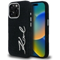 Karl Lagerfeld FW Jeans Signature Logo iPhone 16 Pro Max - Musta